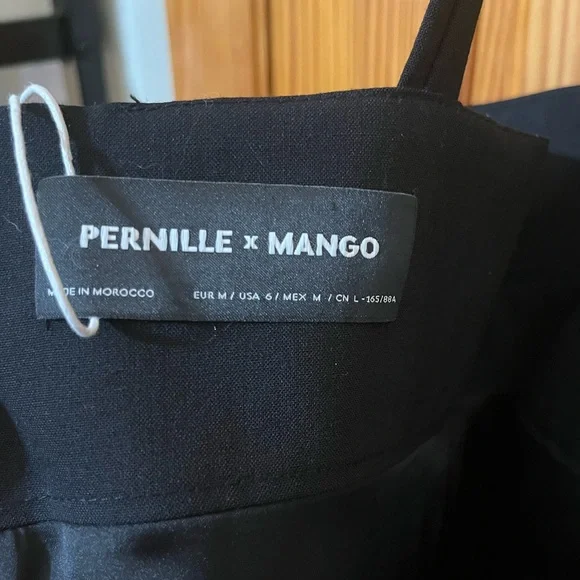 Pernille X Mango Black Wool Mini Dress - Picture 8 of 11